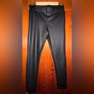 Express Black Faux Leather Leggings🖤